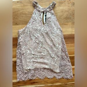 Halter Lace Tank Top
